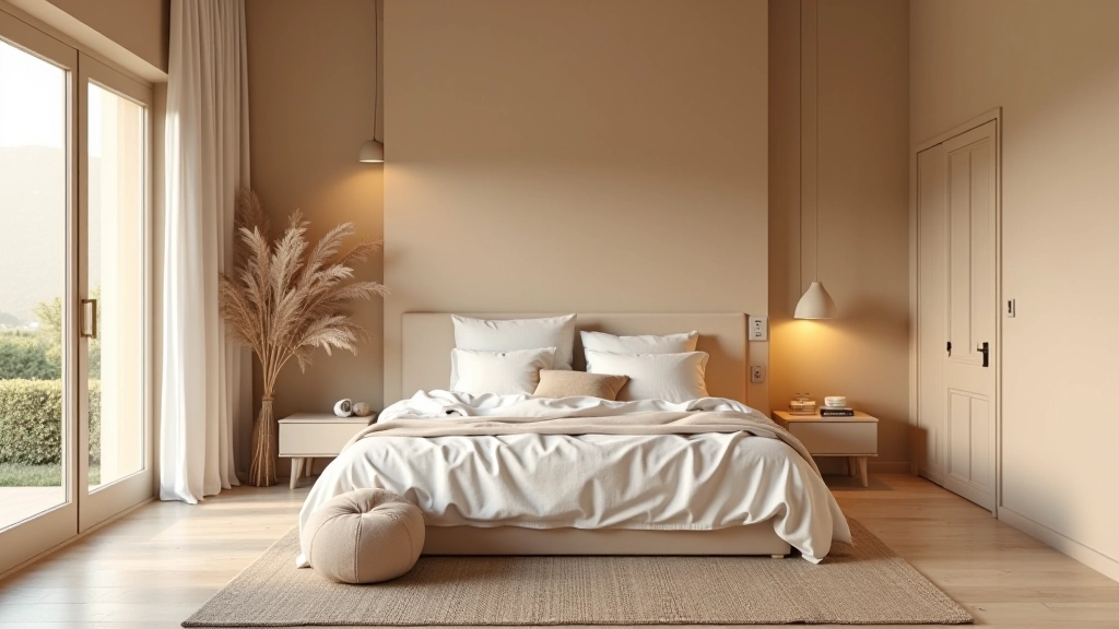 Ambiente completo di camera da letto con design armonico integrato
